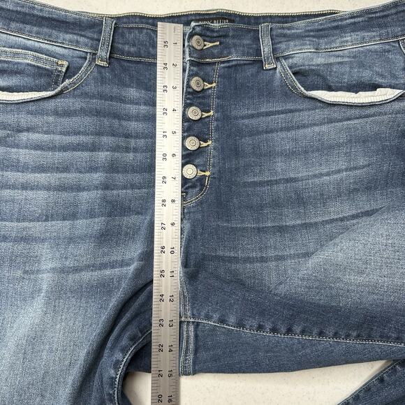 Judy Blue Jeans Womens 22W Skinny High Rise Blue Stretch Denim Button Fly - Picture 8 of 13